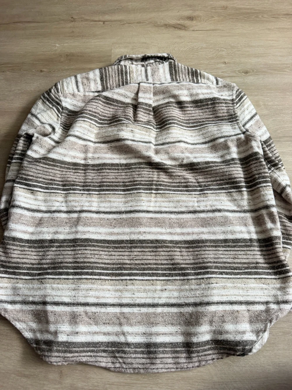 Banana Republic Men’s Large Striped Shacket Button Down